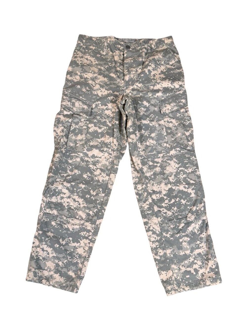Vintage 2000s Men’s Digital Camo Cargo Pants Gray Beige 34x33